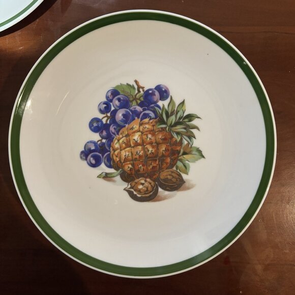 Vintage Kahla Porcelain Side Plates Fruits & Nuts - Picture 8 of 9